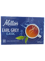 Чай Milton Earl Grey classic с бергамотом 80 пакетиков Польша