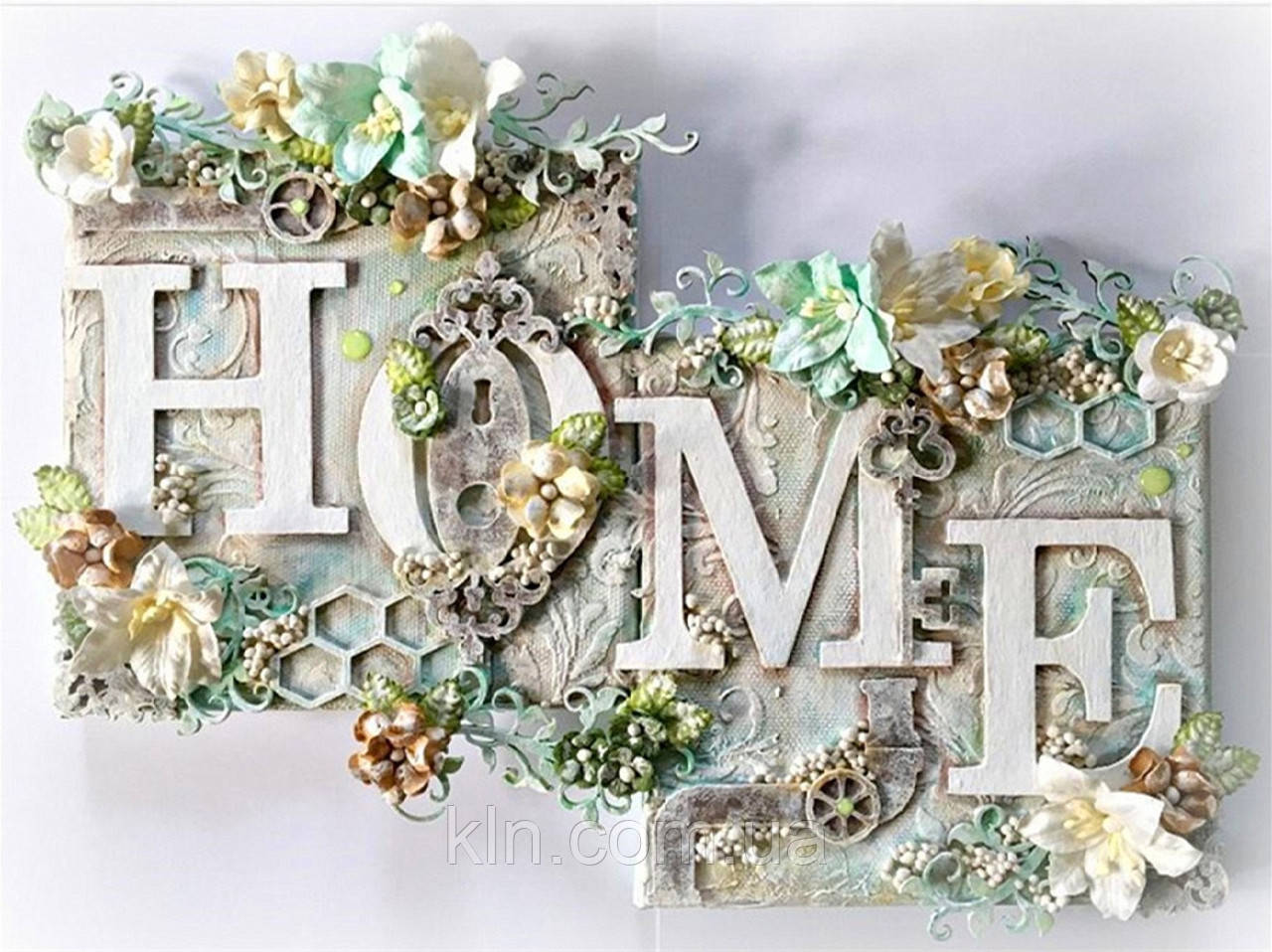 Алмазна мозаїка на підрамнику Затишний будинок Home 30 х 40 см (арт. TN631), фото 1