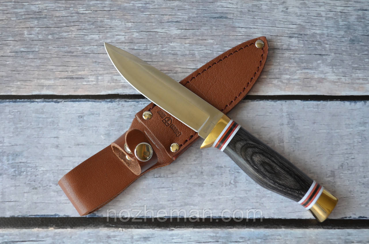 Ніж нескладною Витязь, з шкіряними піхвами в комплекті, фото 1