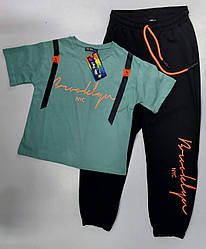 Спортивний дитячий костюм «Бруклін» футболка з штанами (з 11 до 15 років)