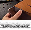 Чохол книжка з натуральної шкіри протиударний магнітний для Sony Xperia Z3 mini Compact "CLASIC", фото 3