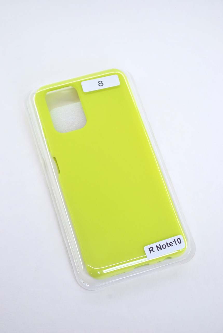 Чохол силіконовий для телефону Xiaomi Redmi Note 10 Pro/Pro Max Silicone Orig FULL №8 Yellow 4you