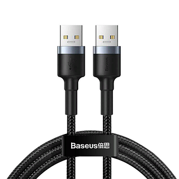 Кабель USB Type A, USB Type A BASEUS перехідник ЮСБ - ЮСБ 3.0 тато - тато AM/AM 1м (чорний)