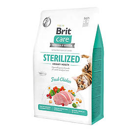 Корм для стерелізованих кішок Brit Care Cat GF Sterilized Urinary Health 400 г (курка)