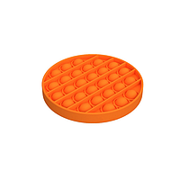 Пузырчатая силиконовая сенсорная игрушка-непоседа для детей и взрослых для снятия тревоги Оранжевый