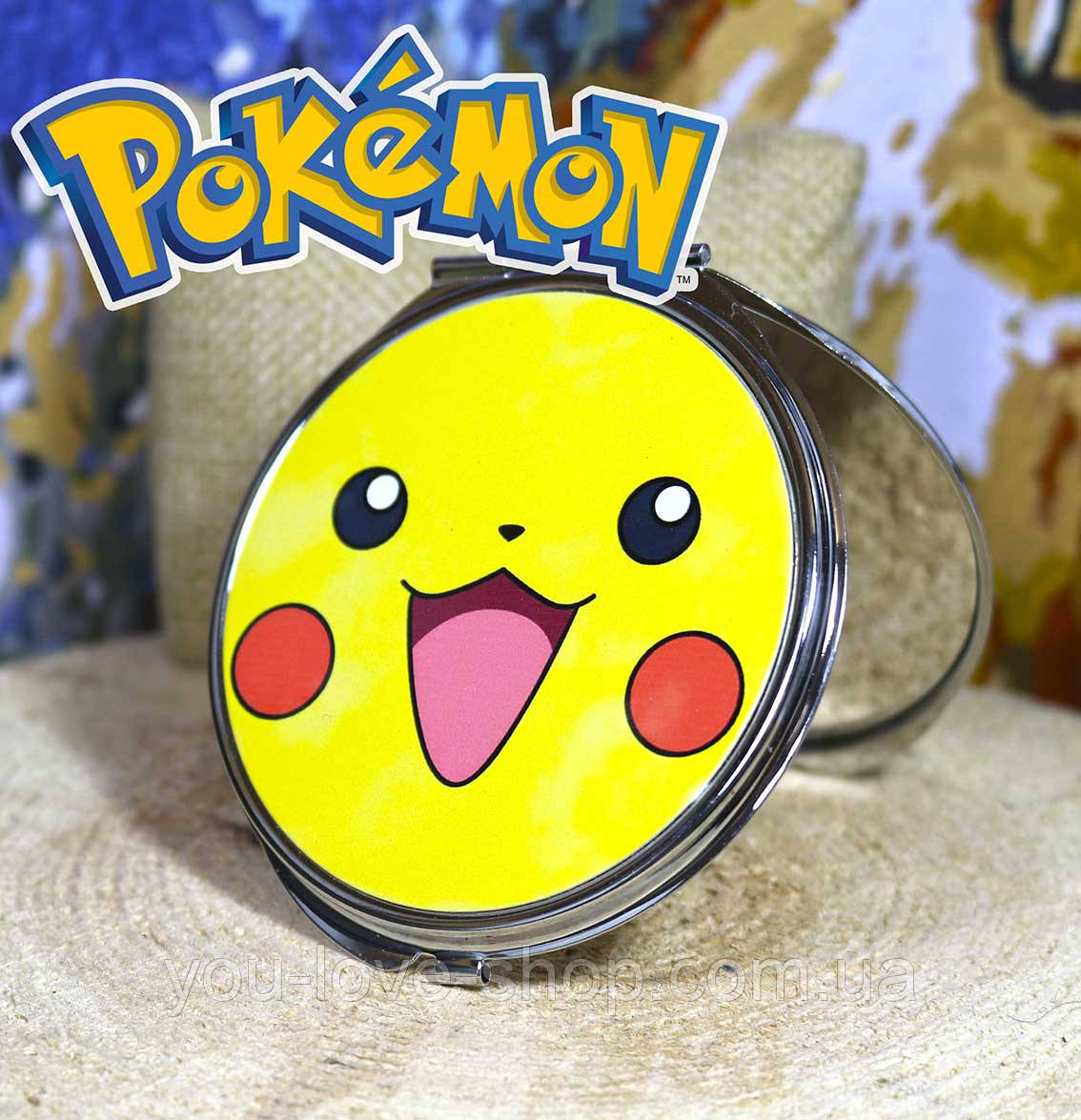 Дзеркальце кишенькове Покемон "Пікачу" / Pokemon, фото 1