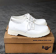 Туфли женские Dr.Martens 1461 Mono White белые из натуральной кожи весна осень