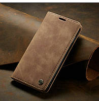 Чохол книжка Caseme з магнітом для Samsung Galaxy A50 A30s коричневий гаманець