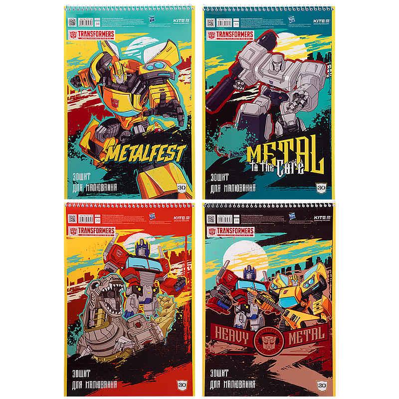 Альбом д/малюв. А4 30арк KITE мод.243 Transformers TF21-243, фото 1