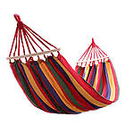 ОПТ Гамак тканинний мексиканський з поперечною планкою 40 см 80×200 см садовий із кріпленнями, фото 4