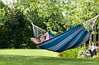 Тканинний гамак мексиканський 200х80 см, до 150 кг + Чохол-сумка/ Туристичний гамак підвісний/ Садовий гамак, фото 6