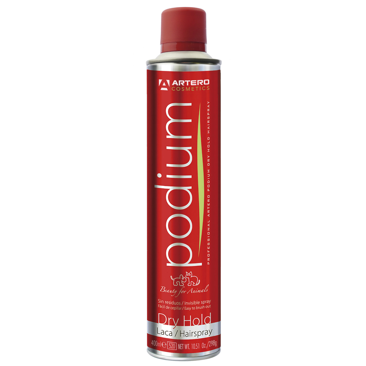 Артеро Подіум Драй Artero Podium Dry лак-спрей для фіксації укладання вовни собак і кішок, 500 мл, фото 1