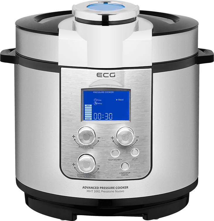 Мультиварка-скороварка ECG MHT 1661 Pressione Nuovo (1000Вт, 6л, 12прог, Чехія)