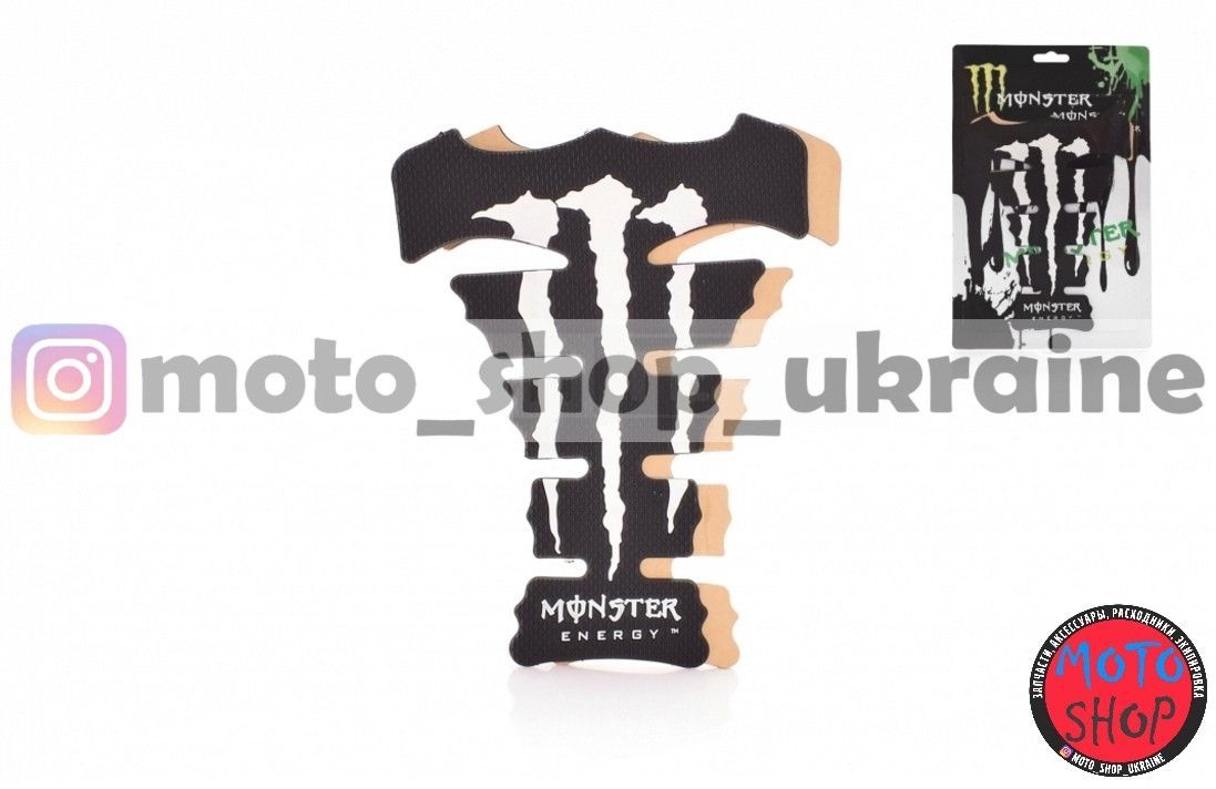 Купить Наклейка на бак мотоцикла Чёрная/Белая (Уценка-читайте описание ...