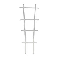 Опора для квітів маленька Юніпласт 38 см біла