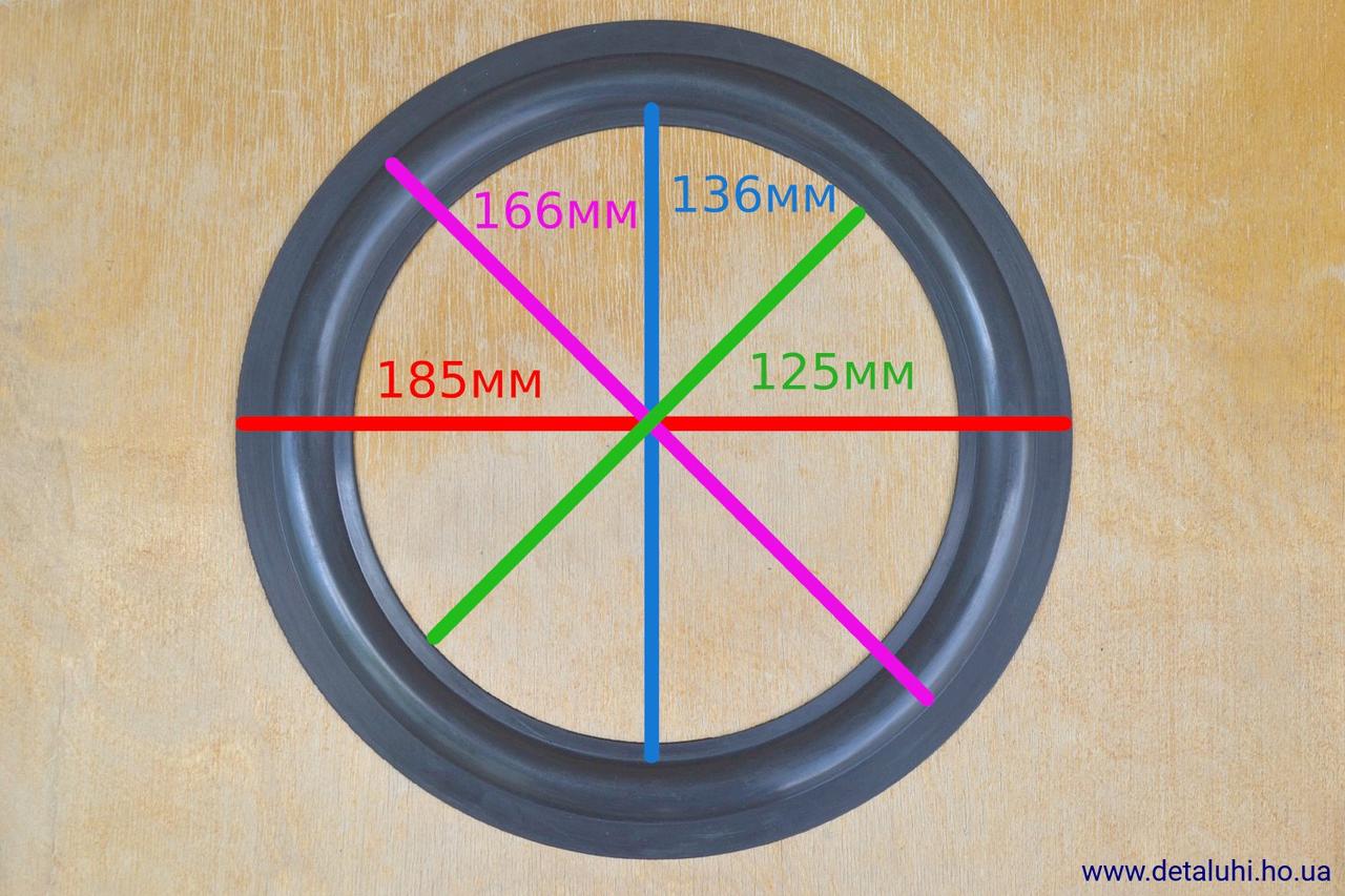 Полиуретановый подвес для динамика 7.5 дюймов 185-125 мм - фото 4 - id-p1333377813