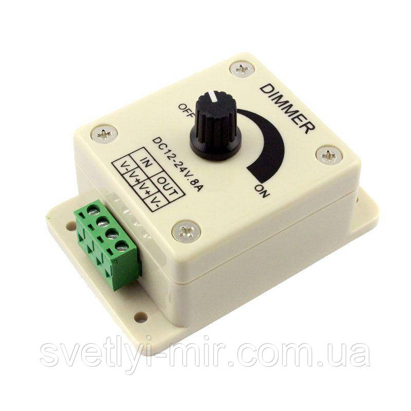 Діммер для LED стрічки 8А 96Вт 8A 96W KNOB, фото 1