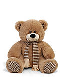 Плюшевий ведмедик Сеня з шарфом 180 см колір персиковий <unk> Плюшевий ведмідь <unk> М'яка іграшка від виробника, фото 4