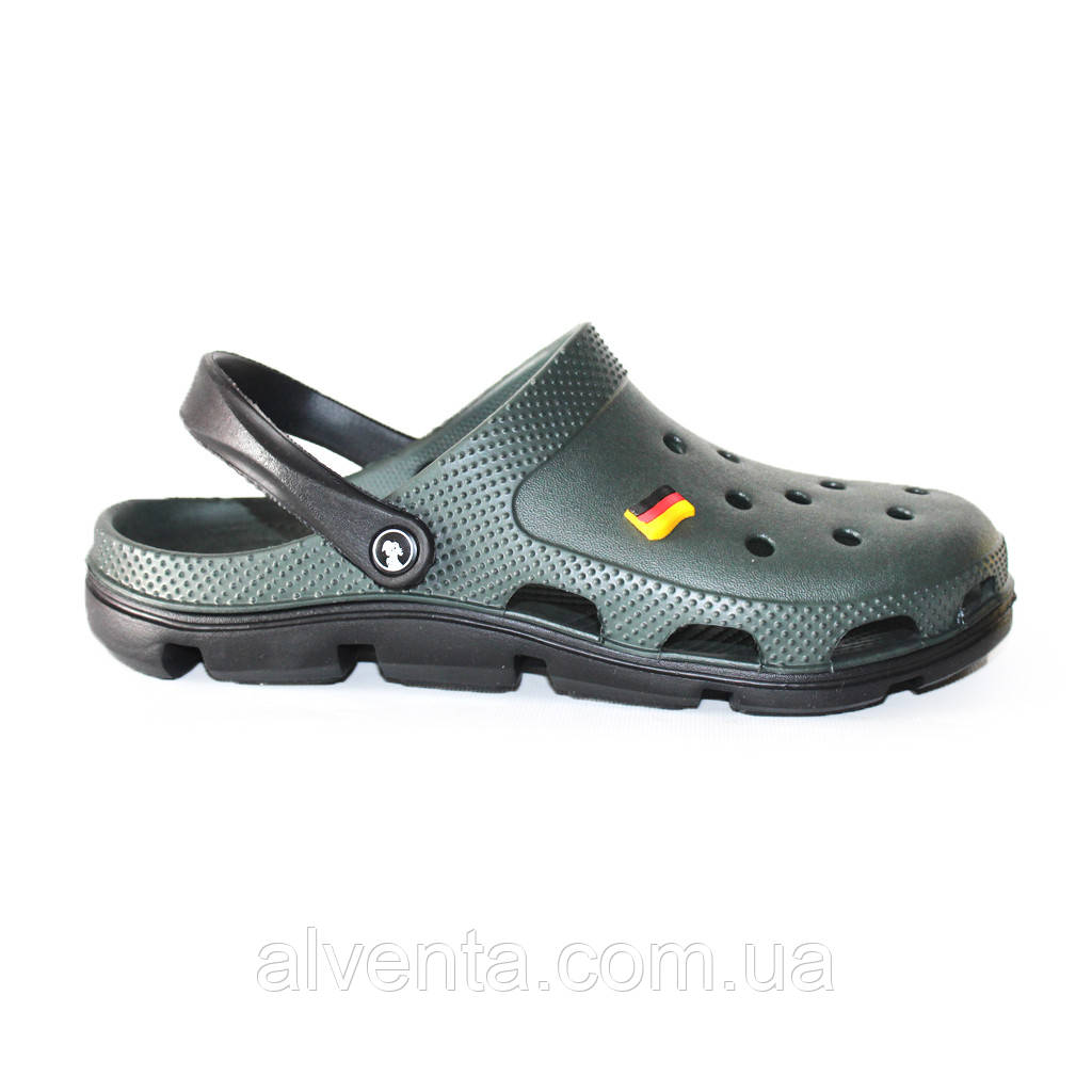 Медичні Сабо чоловічі Хакі-чорний