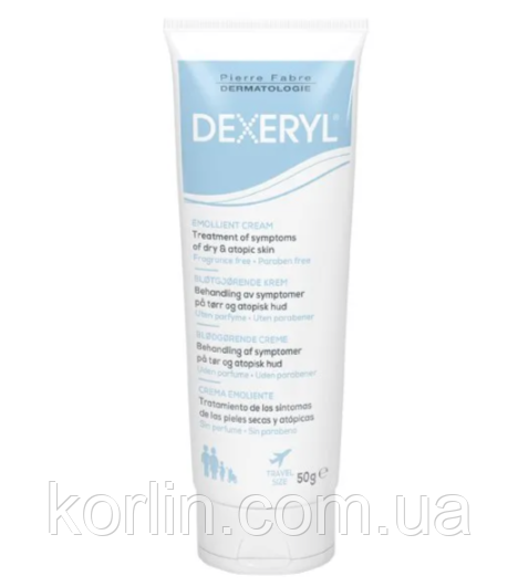 Dexeryl Пом'якшувальний Крем Для Сухої Шкіри 50 г Дексерил Франція Доставка з ЄС