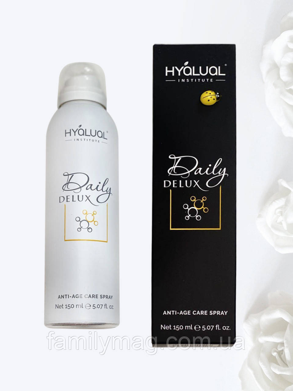 Зволожуючий спрей для обличчя Daily Delux Anti-Age Care Spray Hyalual 150 мл