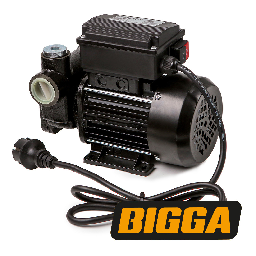 Bigga BP-AC100 — насос для перекачування дизельного палива. Живлення 220 В. Продуктивність насоса 100 л/хв.