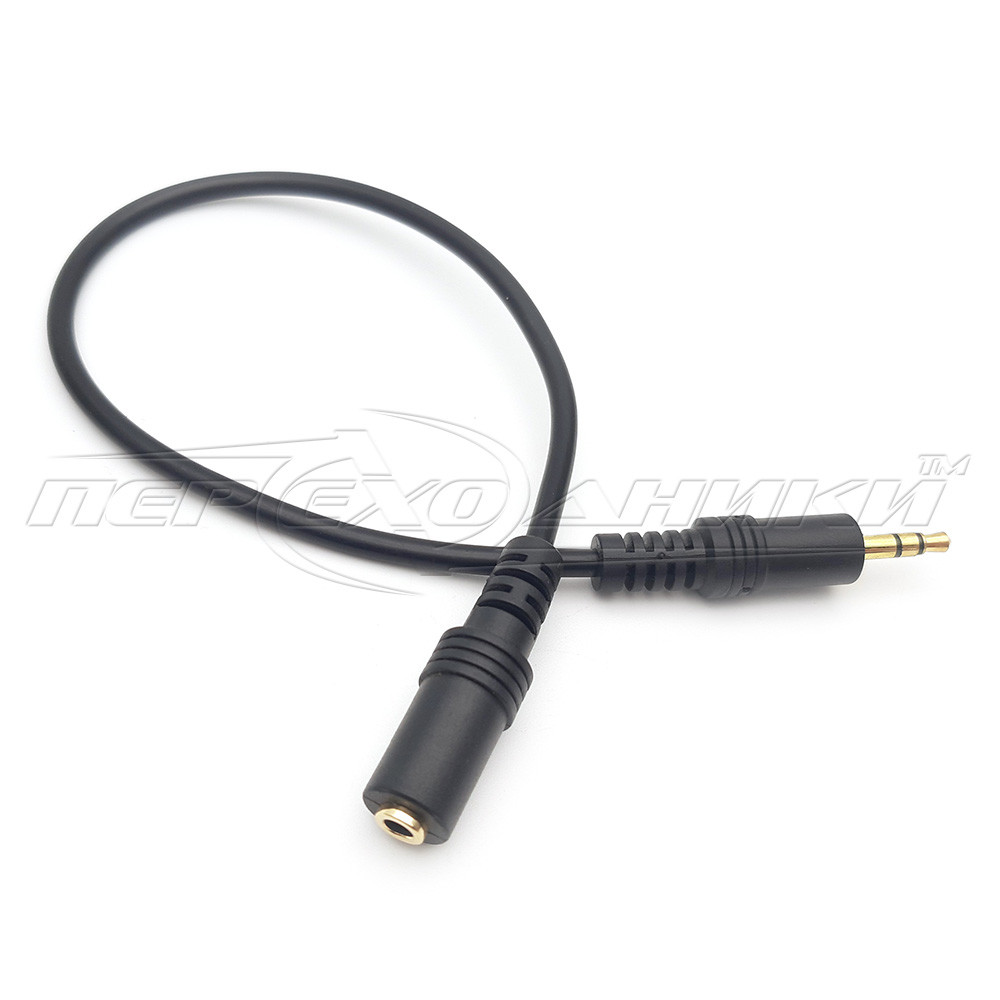 Аудіокабель подовжувач AUX 3.5 mm jack, 0.3 м