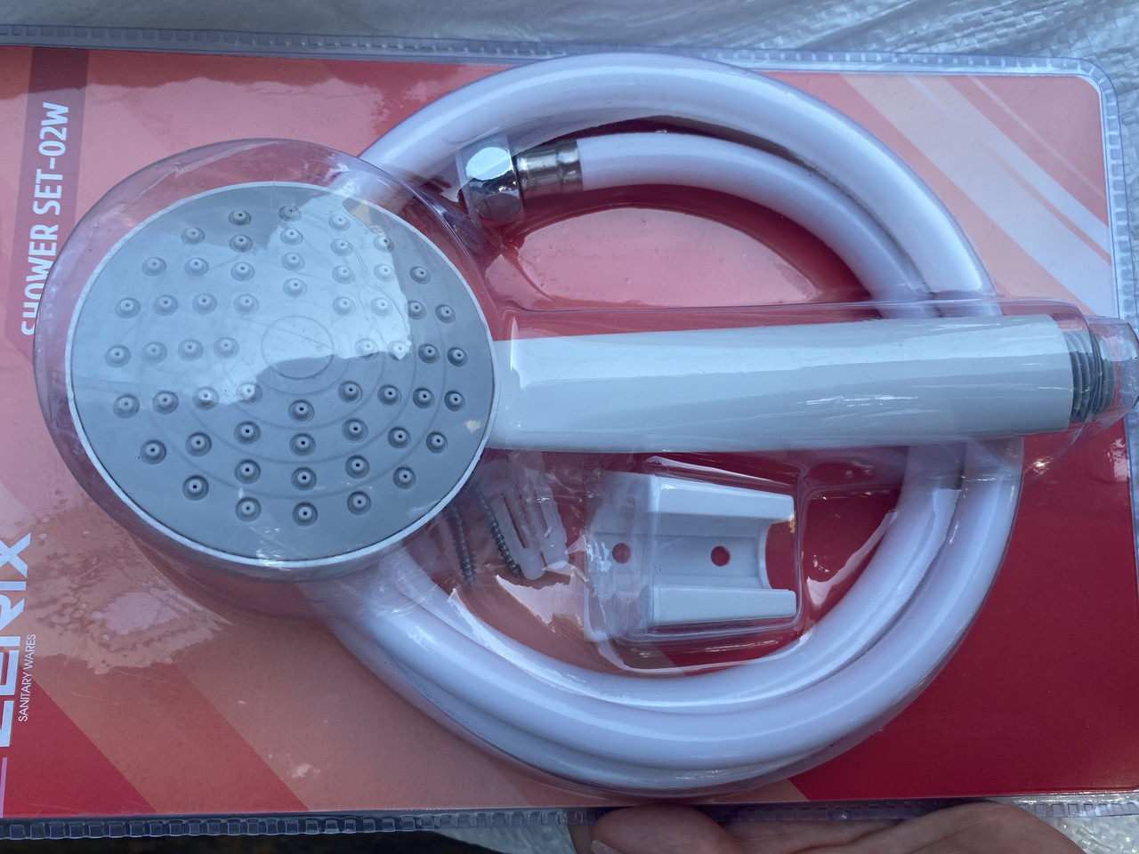 Душевой набор Zerix шланг ПВХ лейка кронштейн SHOWER SET-02W