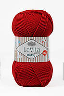 LaVita YARN BABY (Ярн Бейби) № 3016 красный (Пряжа акрил, нитки для вязания)