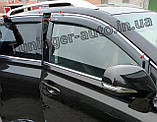 Дефлектори вікон із хром молдингом, Вітровики Lexus RX 2009-2014 (HIC), фото 4