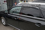 Дефлектори вікон із хром молдингом, Вітровики Lexus RX 2009-2014 (HIC), фото 5