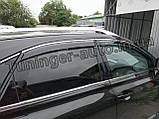 Дефлектори вікон із хром молдингом, Вітровики Lexus RX 2009-2014 (HIC), фото 6