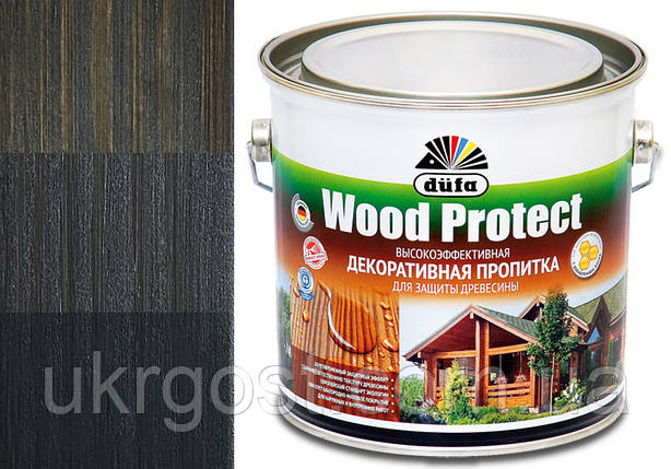 Просочення декоративне для дерева з воском Dufa Wood Protect Венге шовковистий глянець 0,75 л, фото 1