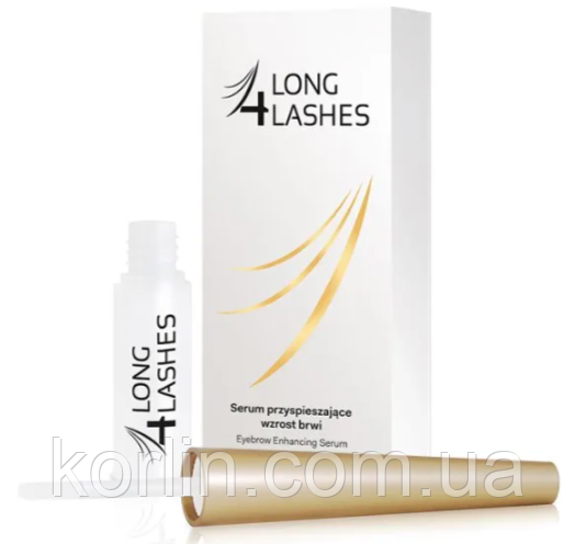 Long 4 Lashes Сироватка Для Стимуляції Зрісту Подовження Потовщення Зміцнення Бровей 3 мл Польща Доставка з ЄС