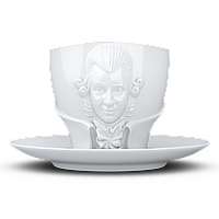 Чашка фарфоровая с блюдцем 58products Talent Wolfgang Amadeus Mozart 260 мл Tass800201/TR