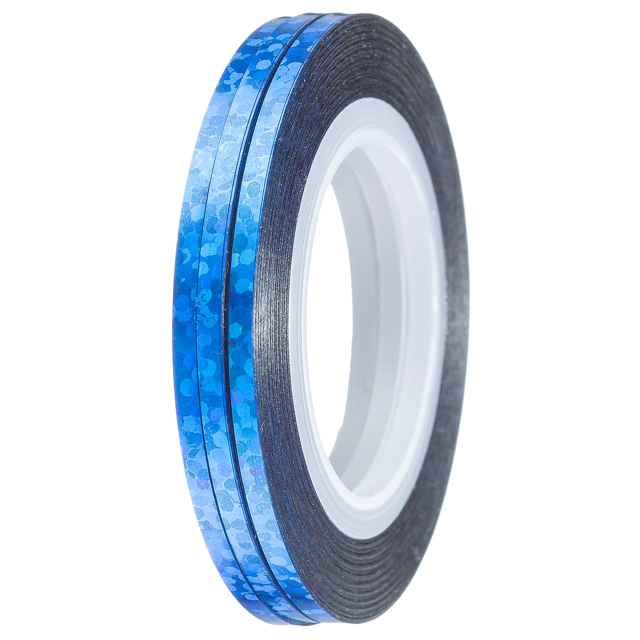 Стрічка-скотч для декору 2 мм, Т47 синій голограма