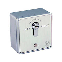 Кнопка аварійного виходу з ключем Yli Electronic YK-851EN для системи контролю доступу