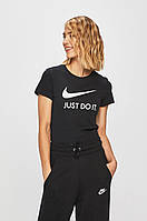 Женская футболка Nike, черная найк