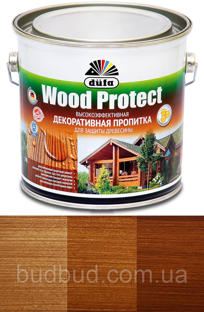 Декоративний засіб для дерева DE Wood Protect Dufa EXPERT 0.75 л, Тік, Шовковисто-глянцевий