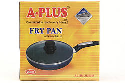 Сковорідка A-plus 28 см з кришкою, тефлонове покриття