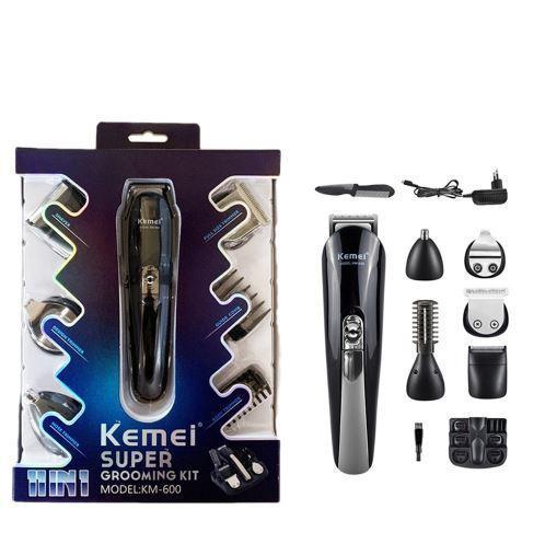 Тример KEMEI KM-600 багатофункціональний 11в1 чорний, фото 1
