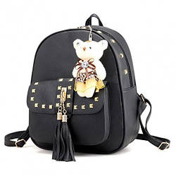 Жіноча сумка 4 в 1 ЧОРНА Teddy Back Pack Bag
