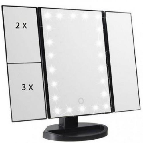 Багатофункціональне дзеркало з LED Підсвічуванням Superstar Magnifying Mirror 4в1, для макіяжу з підсвічуванням, фото 1