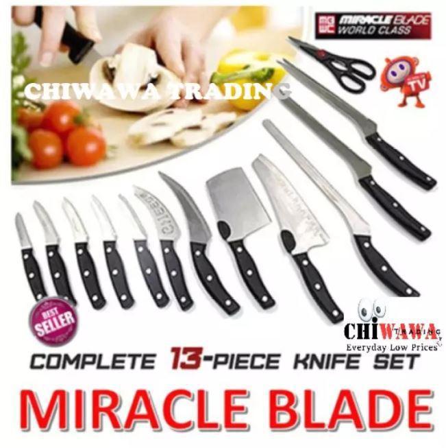 Набір кухонних ножів 13 в 1 Mibacle Blade, Великий комплект ножів з ножицями, фото 1