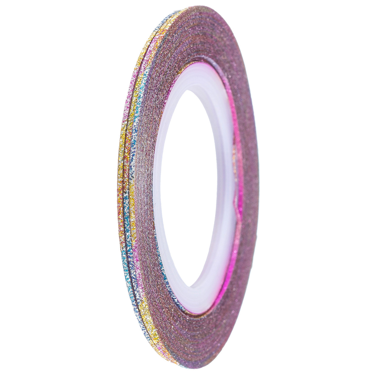 Стрічка-скотч для декору 1 мм, Т39 цукрова кольорові смуги