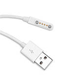 Магнітний зарядний кабель для смарт-годин Kw88, Kw99, Kw06, Kw98, Q100, Q750, Kw18, Y3, H1, H2 (4pin), фото 3