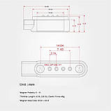 Магнітний зарядний кабель для смарт-годин Kw88, Kw99, Kw06, Kw98, Q100, Q750, Kw18, Y3, H1, H2 (4pin), фото 6
