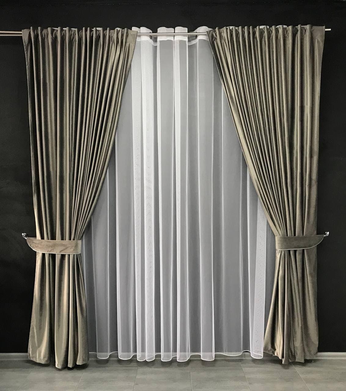 Шторы на Трубной Ленте в Зал Спальню, Шторы Из Бархата для Спальни ...