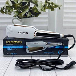 Плойка керамічна GM 429 Gemei, для вирівнювання та укладання волосся, праска випрямляч з дисплеєм