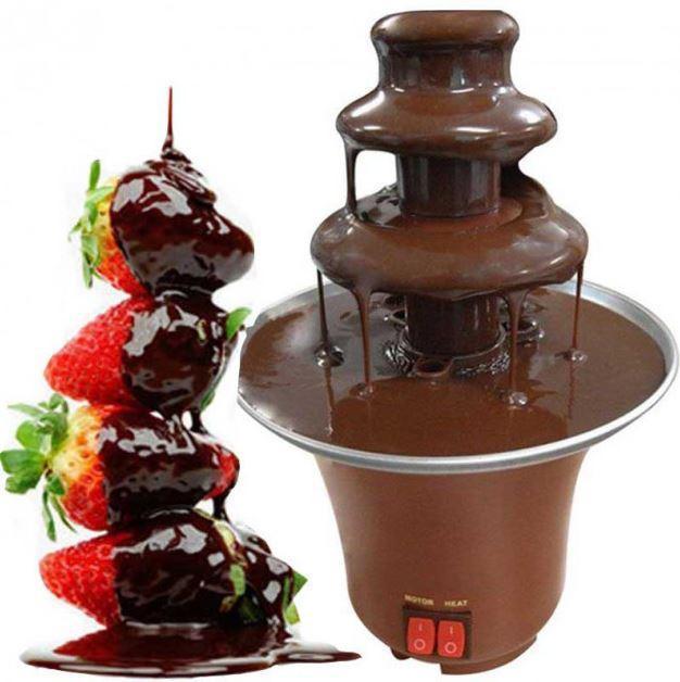 Шоколадний фонтан Fondue Fountain, фондю для десертів будинку